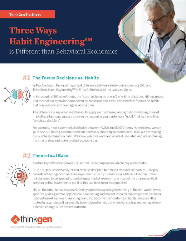 Three Ways Habit Engineering is Different than Behavioral Economics
