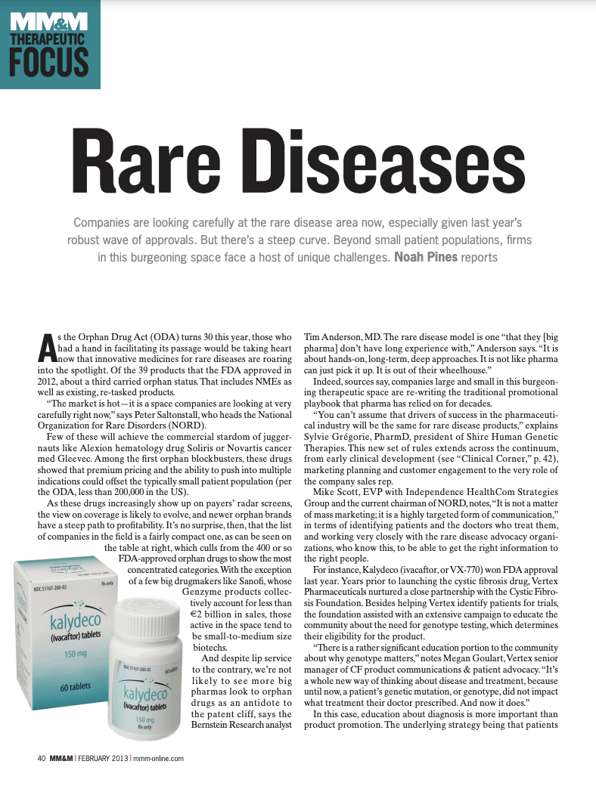 MM&M: Rare Diseases