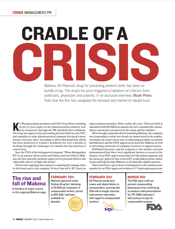 MM&M Cradle of a Crisis