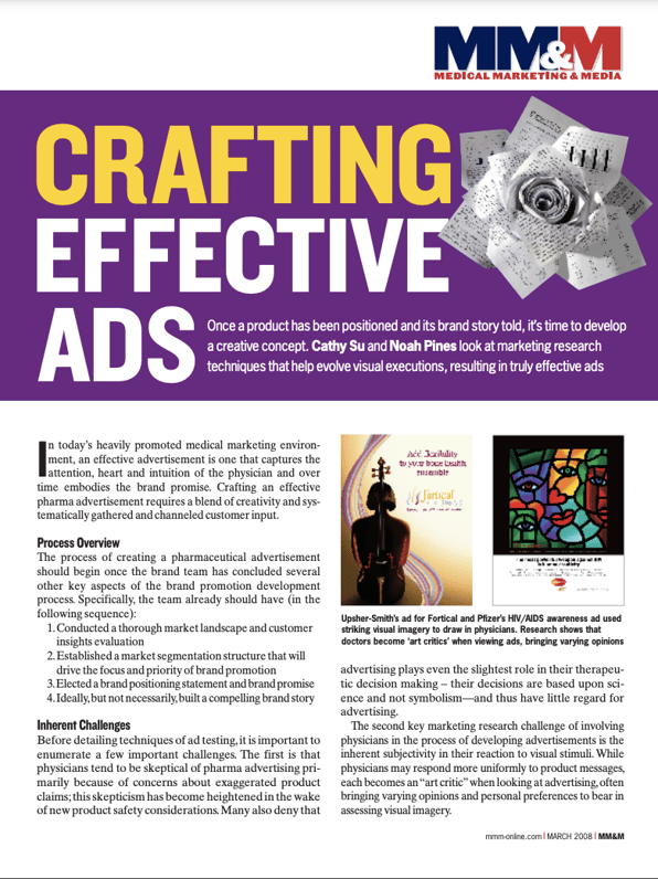 MM&M Crafting Effective Ads